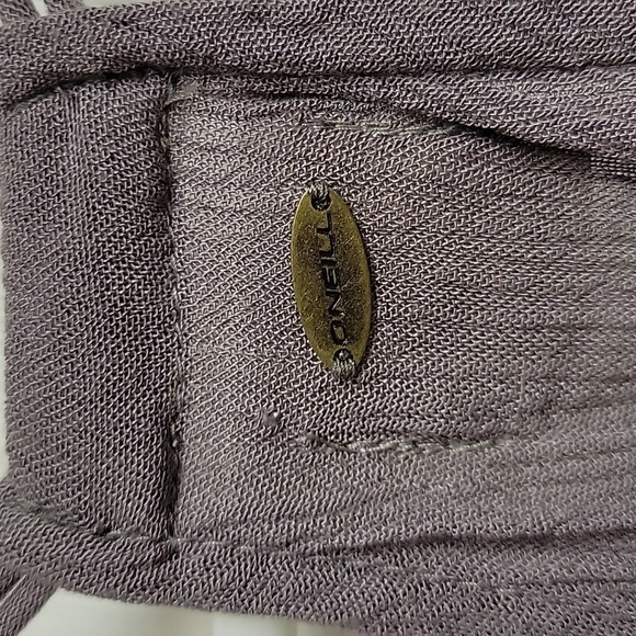 O'Neill Lightweight Floral Summer Dress Xsmall. New With Tags Grey Black Womens - Picture 5 of 6